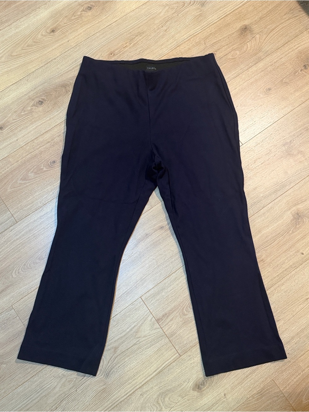 Talbots Black Wide-Leg Stretch Pants